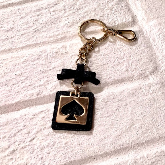 Kate Spade Cut Out Leather Keychain Fob - Picture 2 of 6